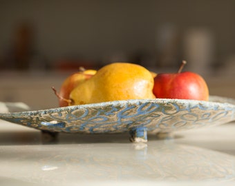 Pottery Ceramic bowl plate Wedding gift for her Handmade pottery Ceramic design Serving Decorative Fruit bowl Heart - In Stock