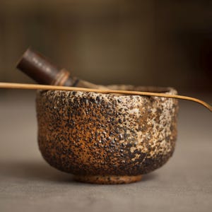 Wood fired Matcha Chawan from Anagama Kiln Hand formed