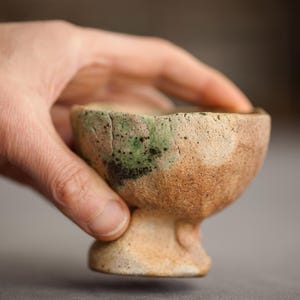 Yunomi Tea Cup 150 ml Wood fired Anagama Kiln Japanese Coffee cup Bowl Chawan Ceremony Handmade ceramic pottery Gift for her