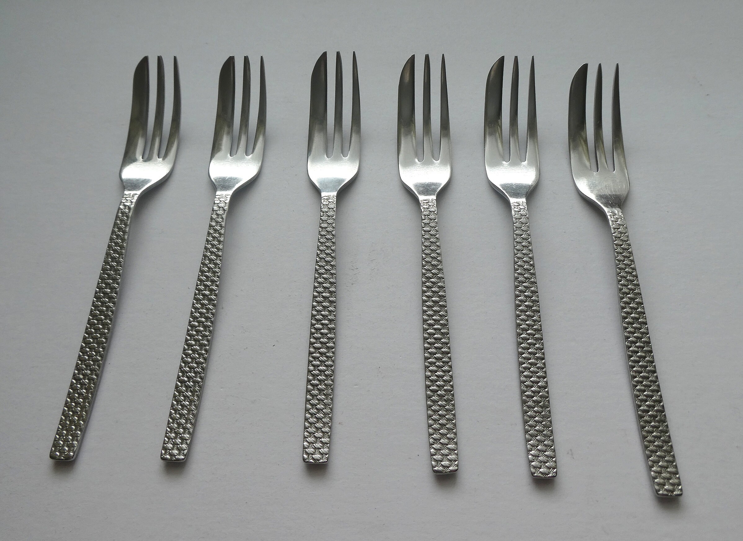 Firth Stainless Steel Cake Forks Pastry Forks Set of Six Etsy