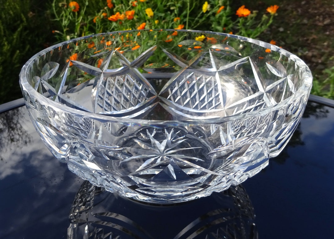 Vintage Edinburgh & Leith Crystal Fruit Bowl or Salad Bowl Etsy UK