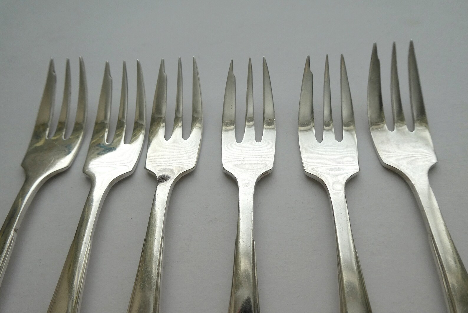 Set of 6 Vintage Silver Plated Small Cake Forks Pastry Forks Etsy