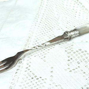 Vintage Mother of Pearl & Silver Plated Pickle Fork – EPNS Cocktail Fork