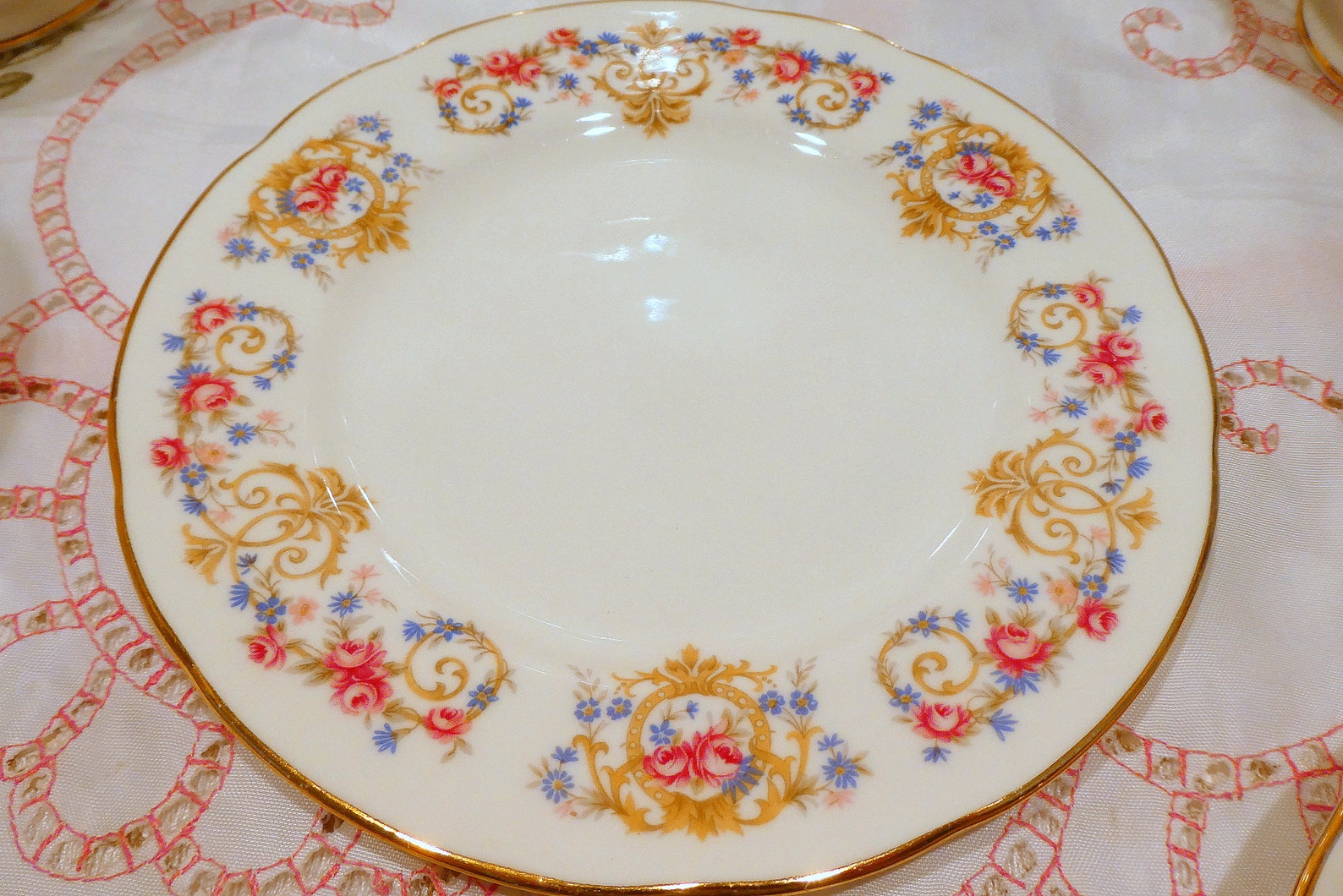 Jahrgang Königin Anne China Teetasse Trio zierliche rosa | Etsy