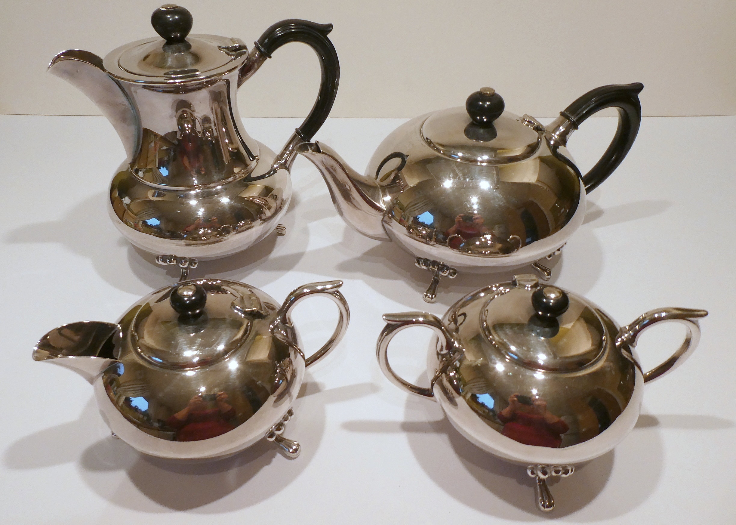 Vintage EPNS A1 Silver Plated 4 Piece Tea and Coffee Set Etsy