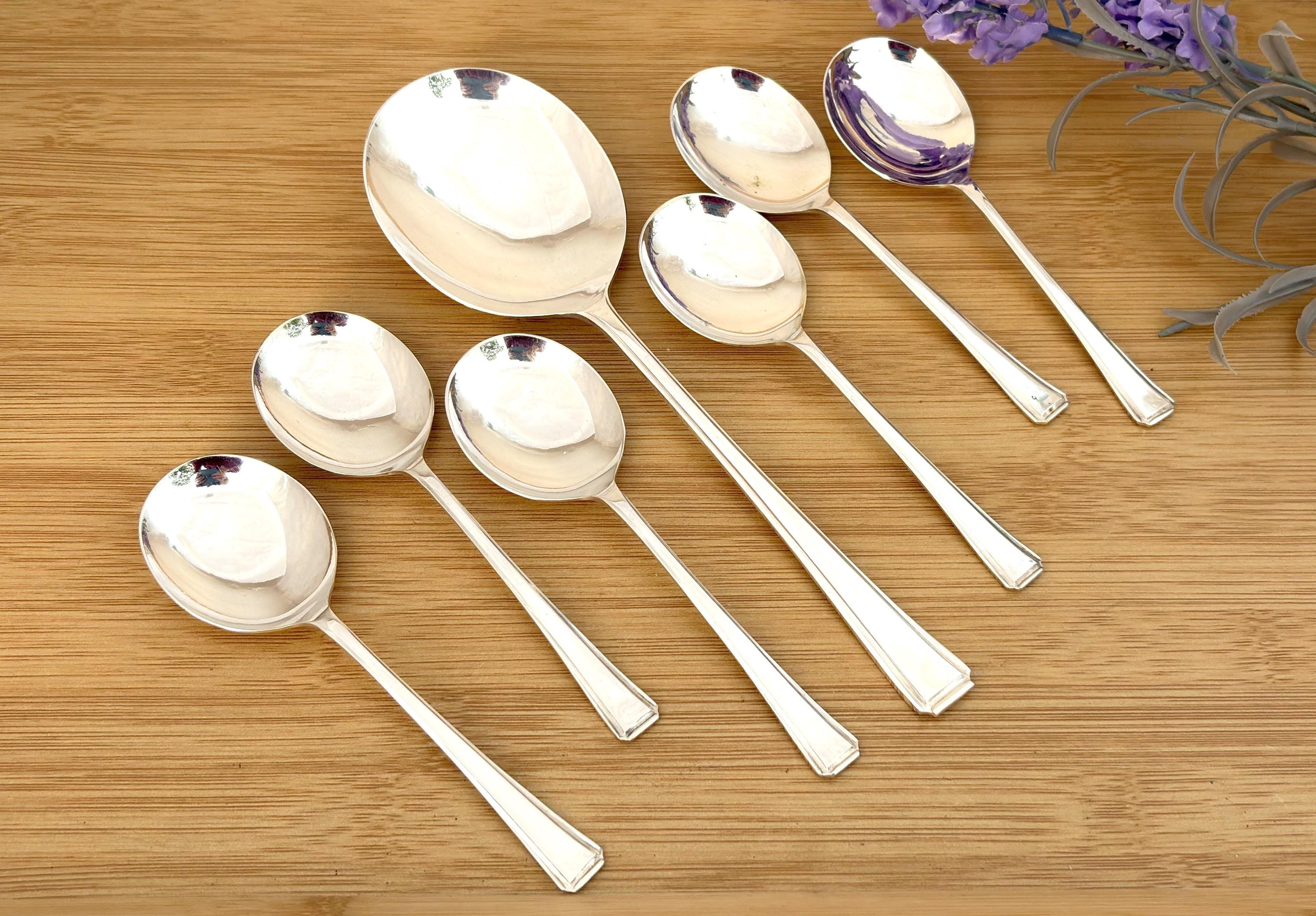 ヴィンテージ シルバーメッキ フルーツトライフルスプーン 6本セット