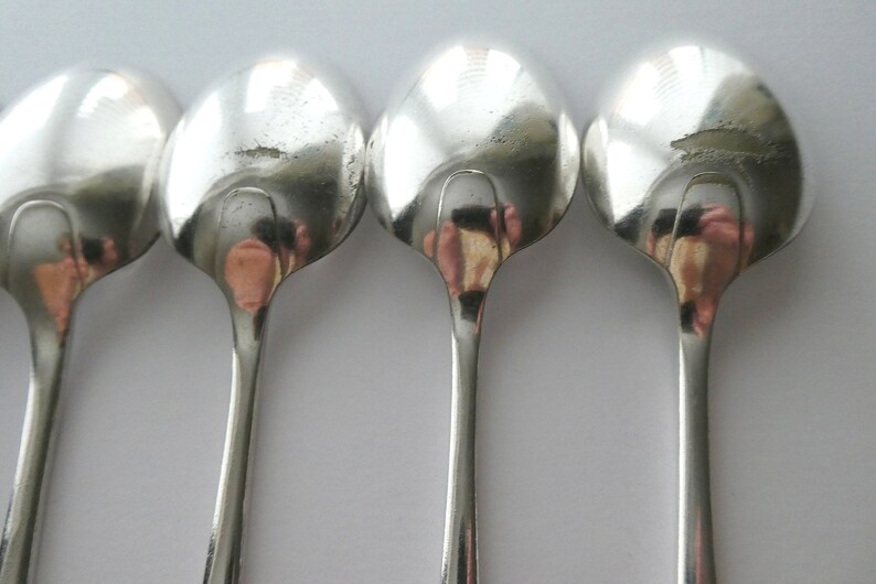 Set of 6 Vintage EPNS A1 Silver Plated Dessert Spoons Old Etsy