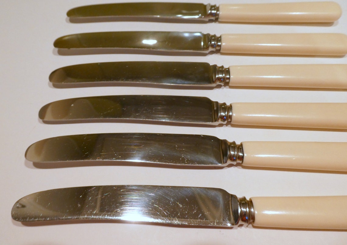 Lockwood Brothers Sheffield Dessert Knives Salad Knives Set Etsy