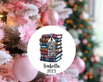 Custom Book Club Christmas Ornament Book Club Gift Book Club Friend ...