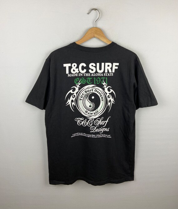 Vintage T&C Surf Design Large Tc Hawaii Aloha Surfing Vintage T&C Surf Design Large Tc Hawaii Aloha Surfing