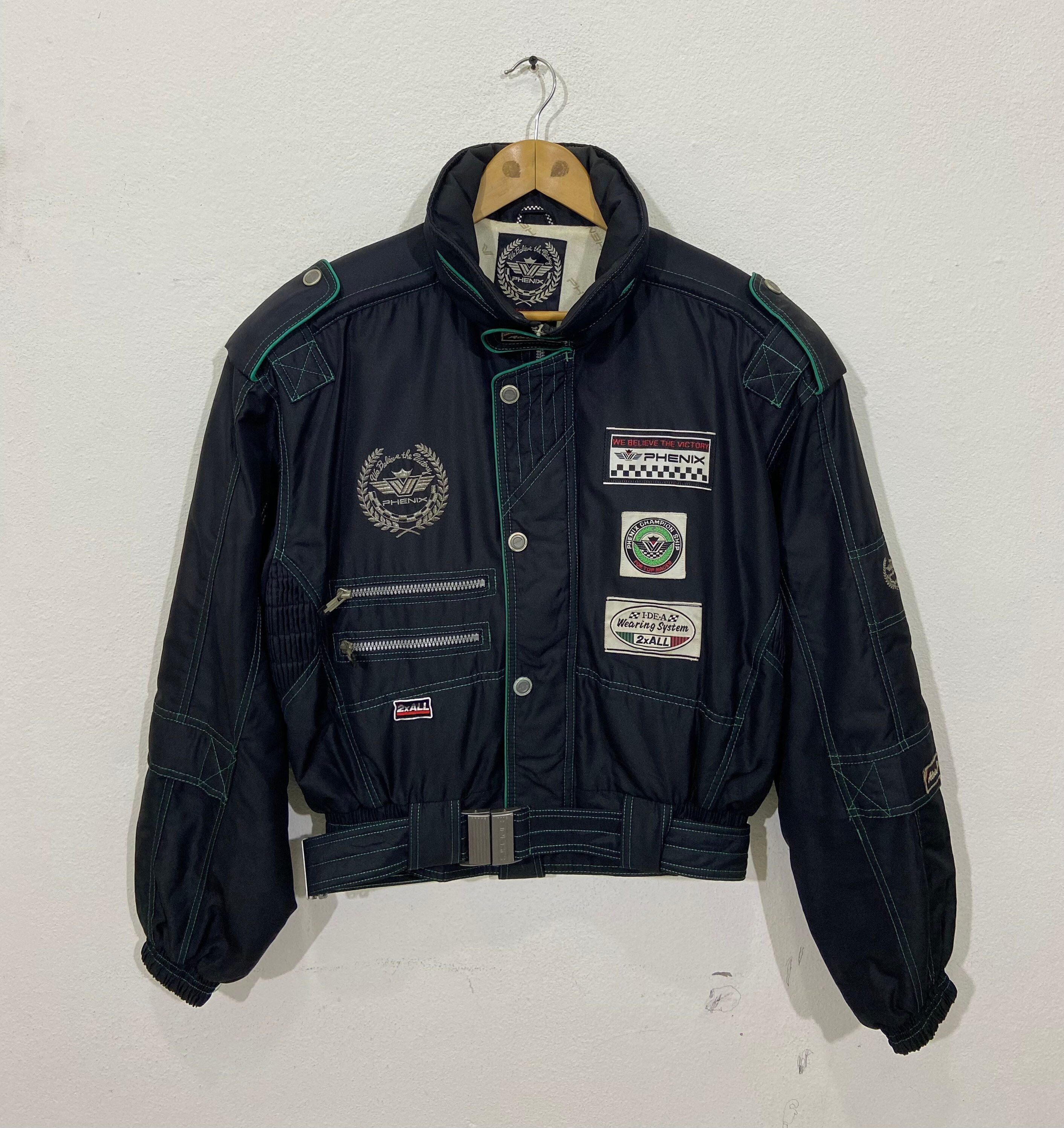 Vintage Phenix Ski Wear Snow Gear Bomber Jacket Large 90s