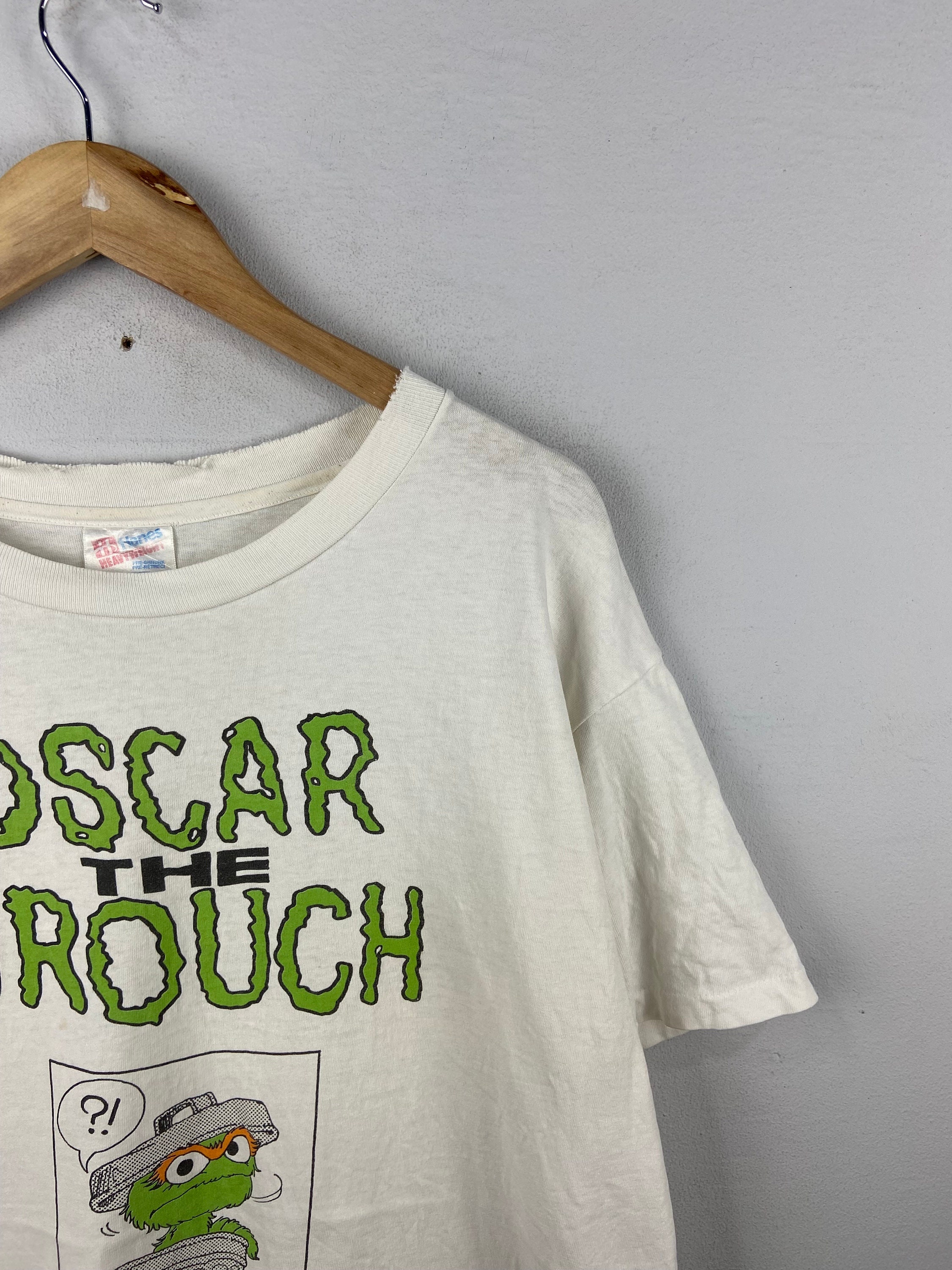 Vintage 90s Oscar the Grouch Muppet History Story Sesame Street