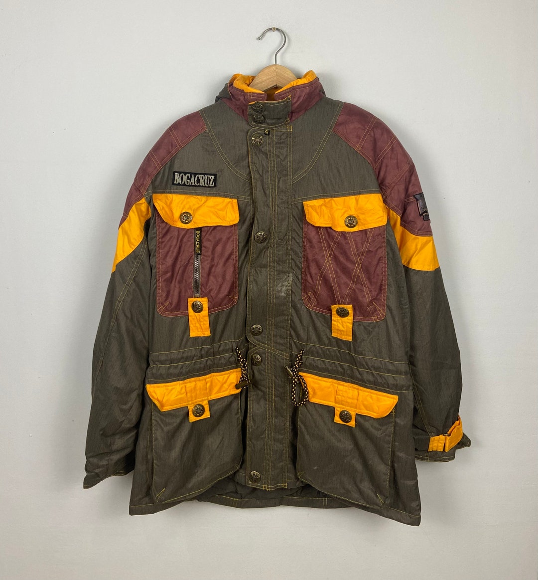 Giacca da sci Boga Cruz Bomber Colorblock Vintage, giacca da sci