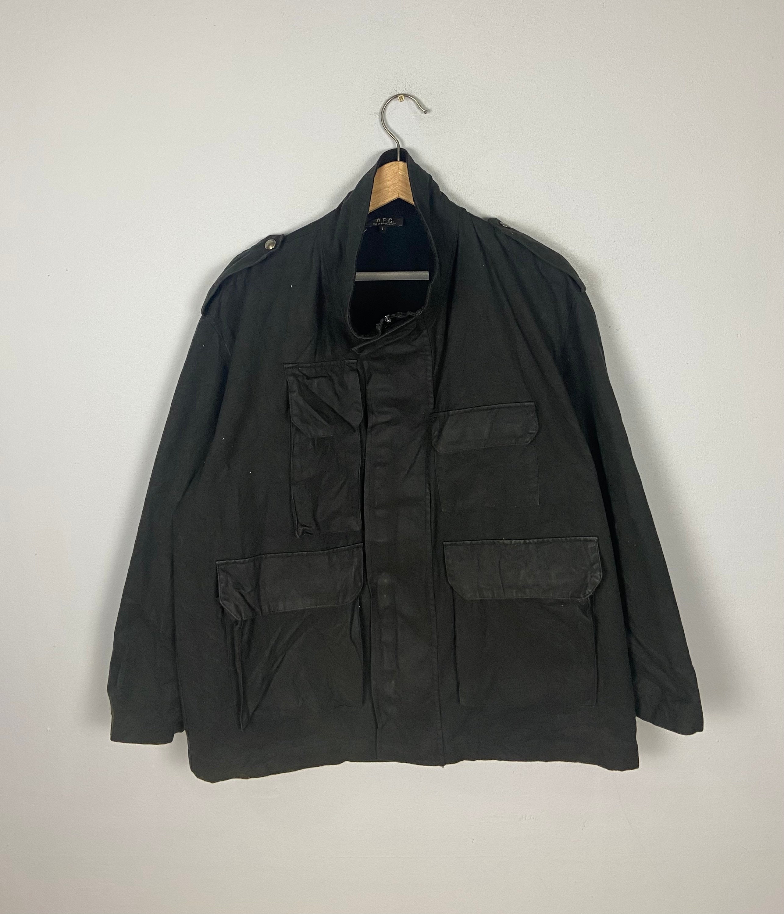 Apc waxed jacket deals