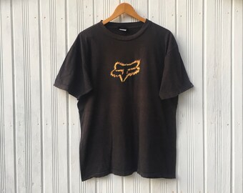 vintage fox racing moletom com capuz