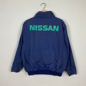 90s SKYLINE 日産 ナイロン ボンバージャケット 短丈 Tech 企業 Vintage Nissan Workers Jacket Nissan Jacket - Etsy