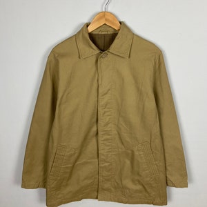 Vintage Smith American Quilted Field Jacket Medium Smith American Utility Trench  Coat Light Windbreaker Jacket Brown Jacket Size M