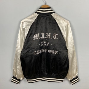 Japanese Brand Sukajan Souvenir Graphic Gangsta Mafia Yakuza Unisex Streetwear Hybeast Souvenir Jacket Size S