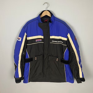 Vintage 90s Honda Racing Motul Performance Racing Honda Rally Racing  Bombers windbreaker jacket Blue Size L