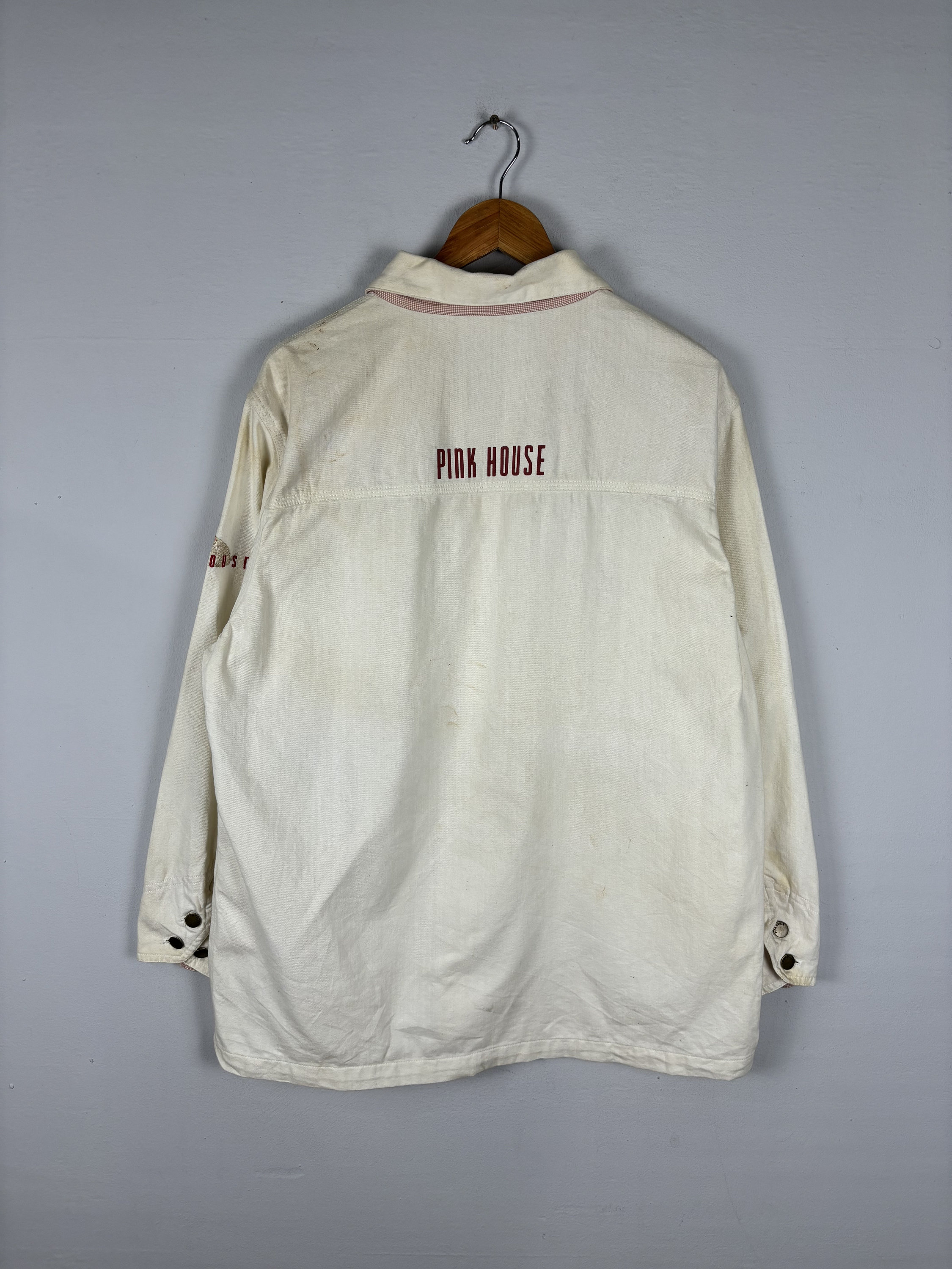 じ*ロ様 Karl Helmut PINK HOUSE A-2 real mou Vintage Karl Helmut x Pink House Button Up Jackets