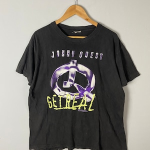 Vintage 90s The Real Adventures Of Johnny Quest Science Adventures Fiction Hanna Barbara Cartoon Network Tshirt Black Size XL