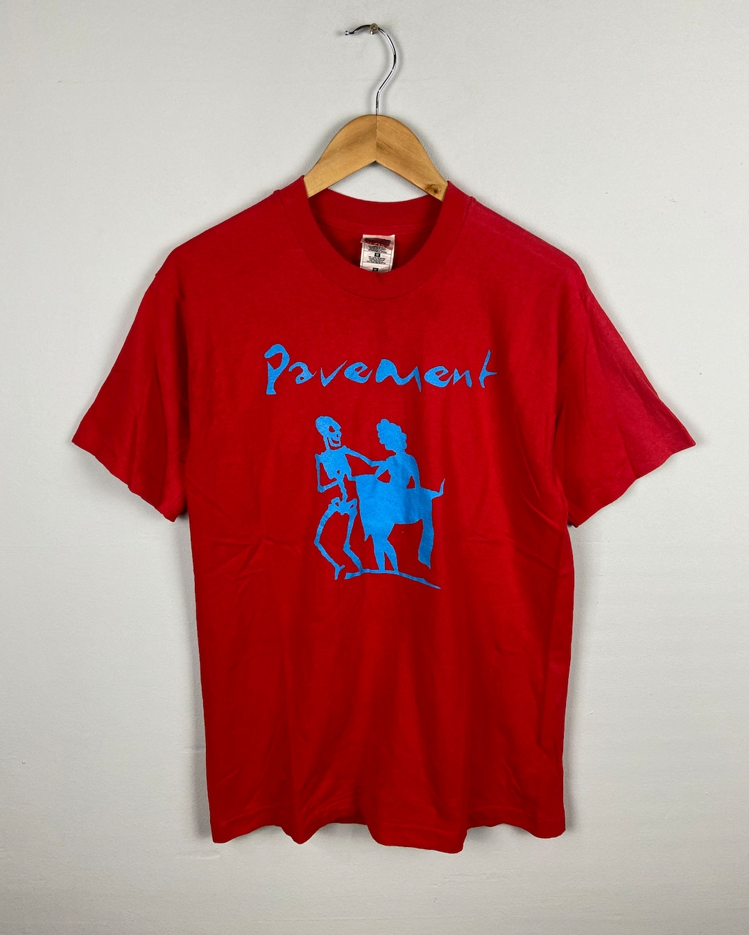 PEOPLE1 LOGO BORDER LS TEE / BLUE×RED IMG_8612_a7648213-bbcc-45ab-