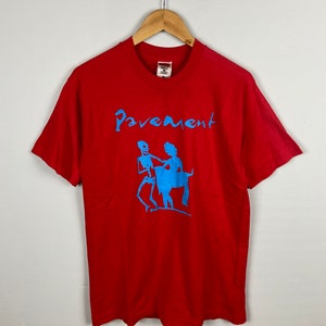 Vintage Pavement Terror Twilight Up Indie Band Tee Shirt Single Stitch Sonic Youth Pavement Band Rock Tshirt Red Size M