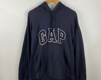 Vintage 90s GAP Sweatshirt  Large Vintage 1990s GAP Jumper Crewneck Sweatshirt Blue Size L