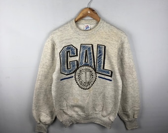 Vintage University Of California  1990s Berkeley University California Pull Over Crewneck Sweatshirt Sweater Size S