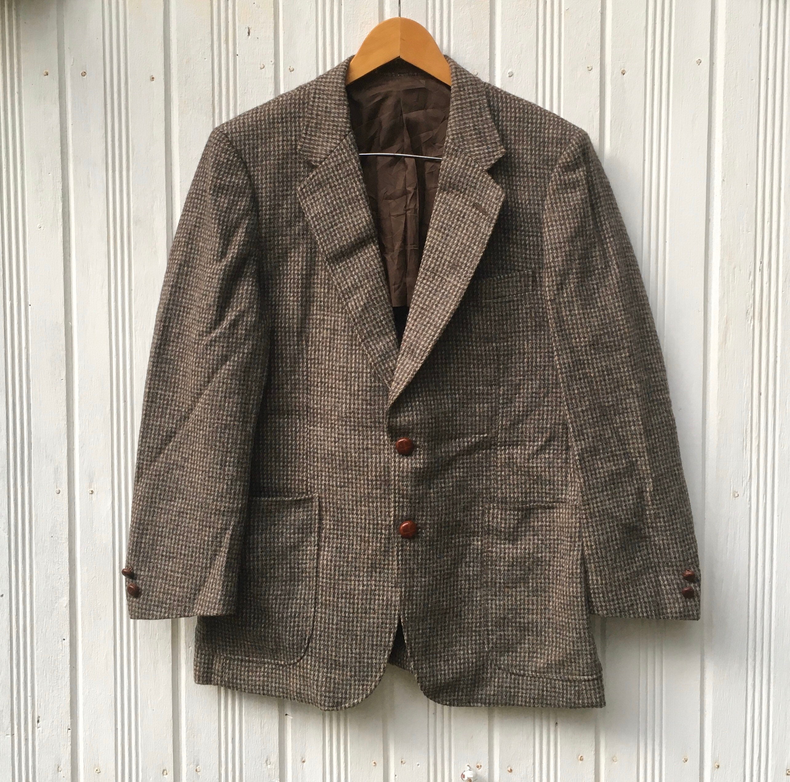 Vintage Yorkshire Tweed By Abraham Moon Wool Blend Blazer Size | Etsy