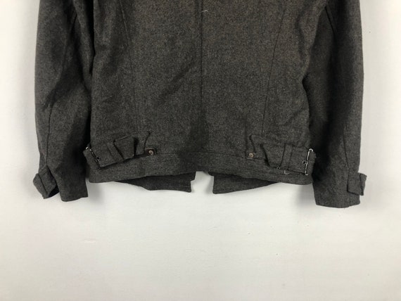 PPFM Japanese Brand Double Breasted Punk Style Peacoat Wool