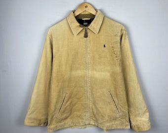 ジャケット・アウター 90s vintage POLO corduroy nylon jacket Rare Vintage POLO RALPH LAUREN Corduroy Button Front Blazer