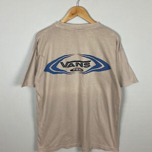 Vintage Vans Skateboard Skater Medium Vintage 1990s Vans Skate Snowboard Vans Of The Wall Skateboard Tshirt Size M