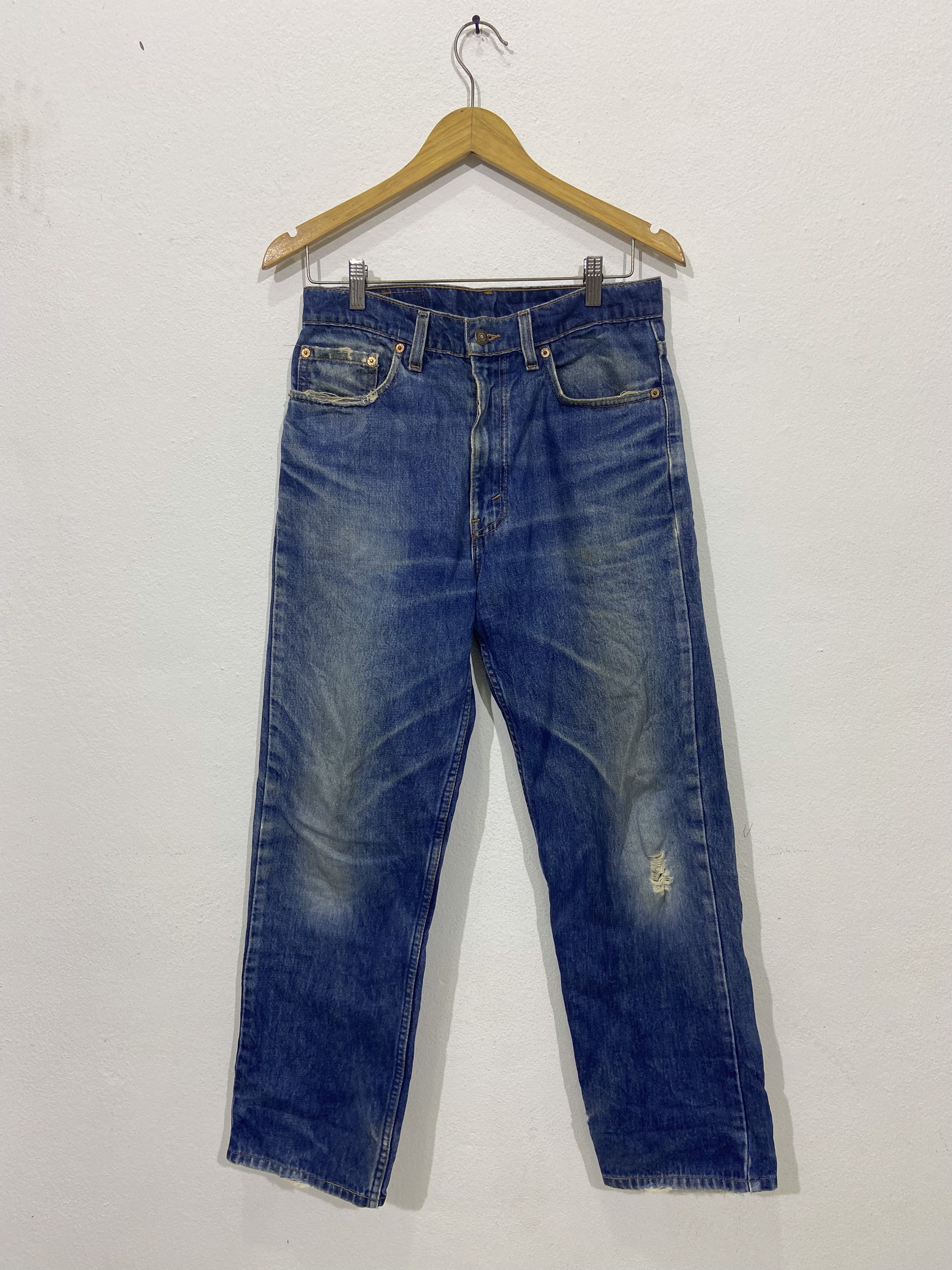 Size 32x34 Vintage Levis 510 Blue Jeans Straight Cut Denim