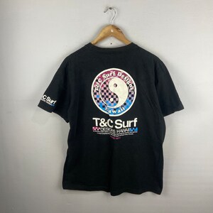 Vintage 90s T&C Surf Design Surf Skate Hawaii T Shirt XL