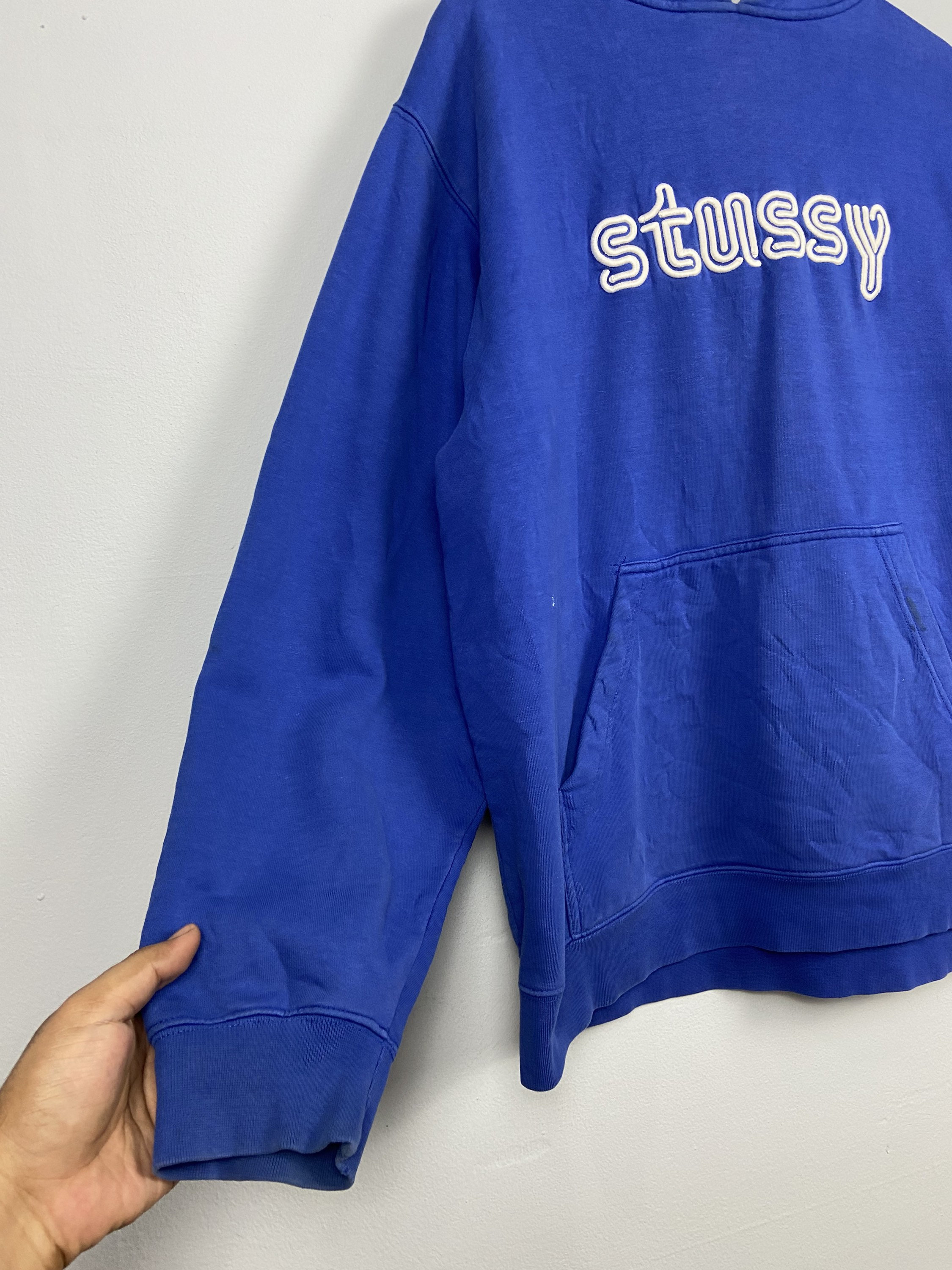 Vintage 90s Stussy OG Spell Out Embroidery Pull Over Hoodie Vintage 90s Stussy OG Spell Out Embroidery Pull Over Hoodie