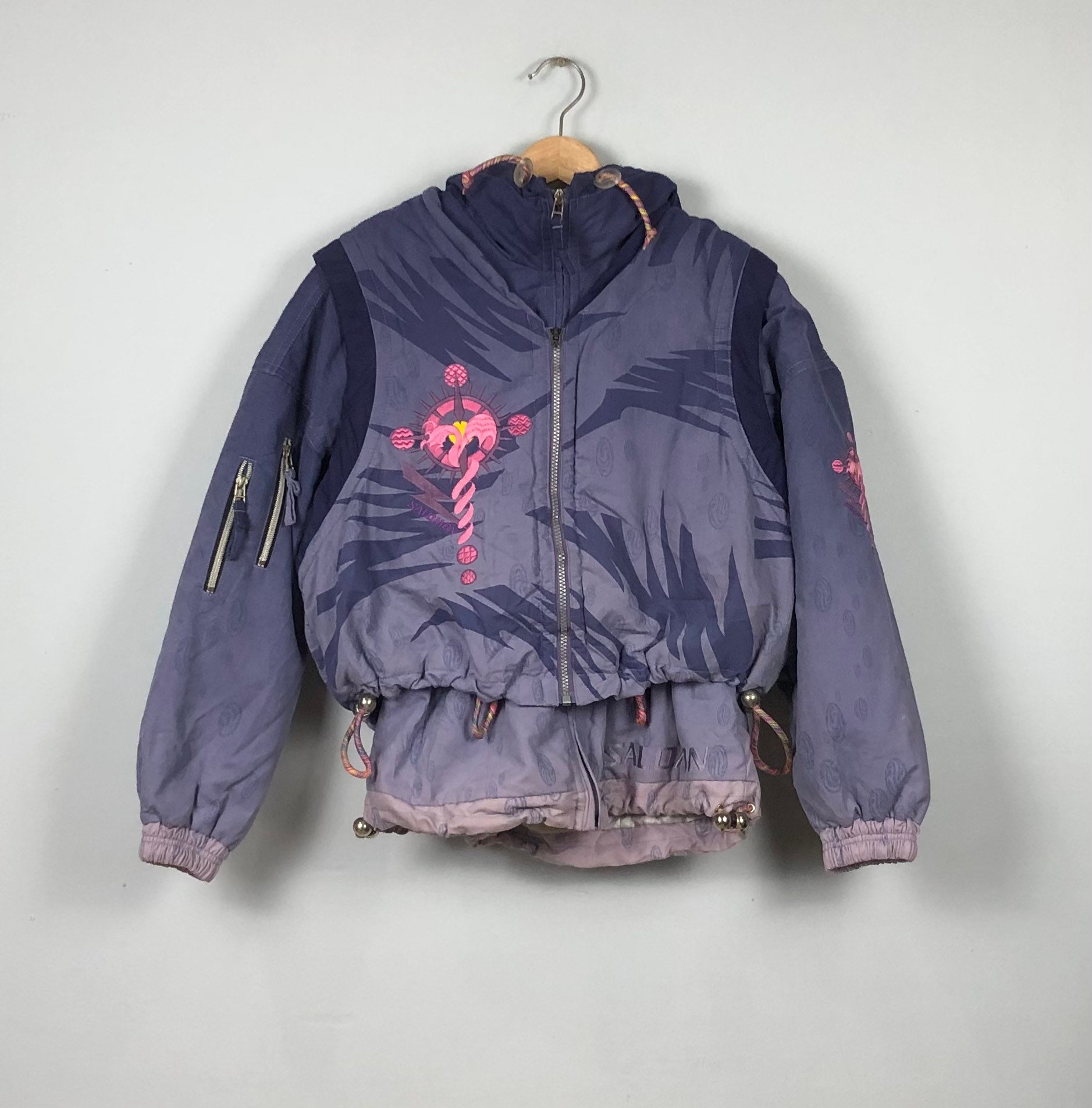 Grazy Design Salomon Vintage 90s Salomon Skinng Ski Bomber Grazy Design Salomon Vintage 90s Salomon Skinng Ski Bomber