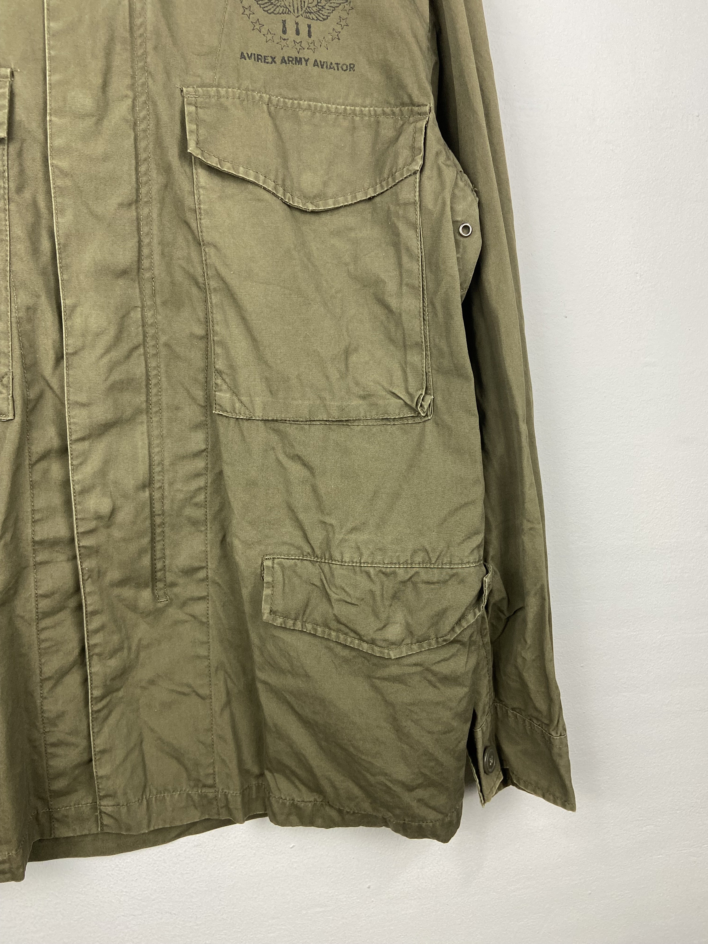 ジャケット・アウター AVIREX QUILTED ARMY JKT AVIREX Quilted Army Jacket L Brand New Military Avi Rex