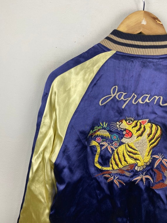 Sukajan Tigers Aloha Hawaii Medium Reversible Jacket Vintage