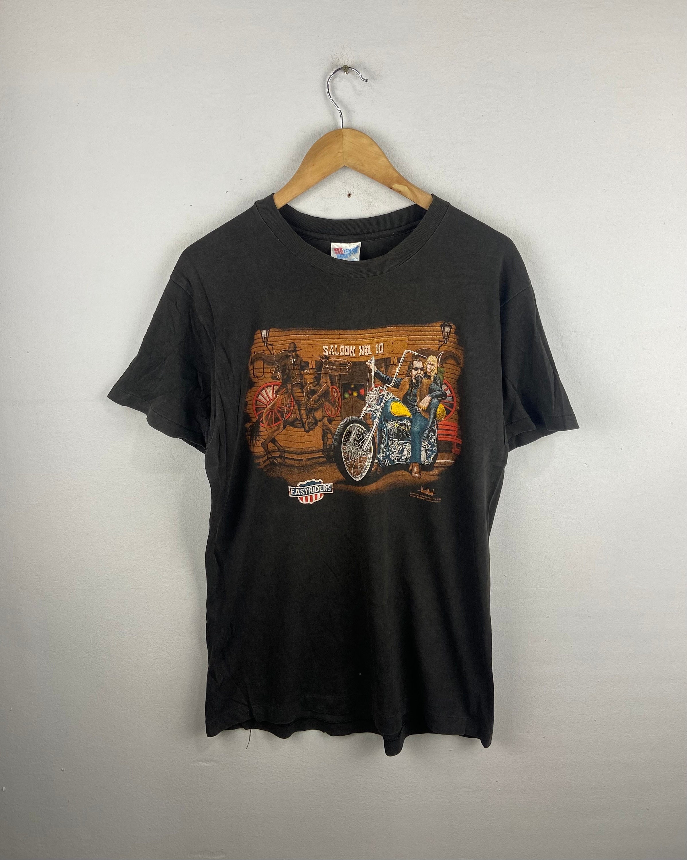 Vintage 90s Easyrider Legendry David Mann Photoprint 1990s Medium