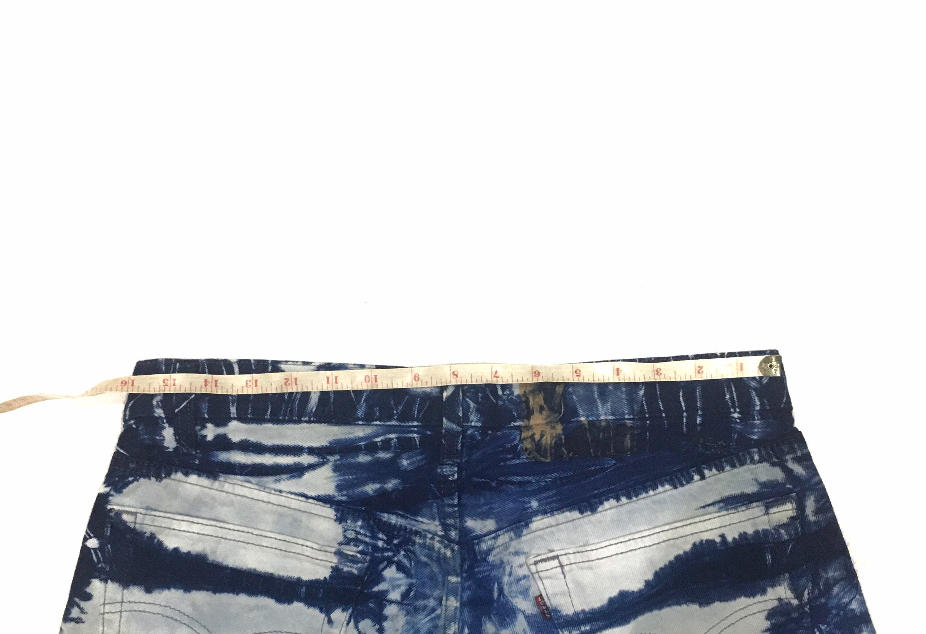 Vintage Levis 501 Tie Dye Bone Acid Wash Design Jeans Made