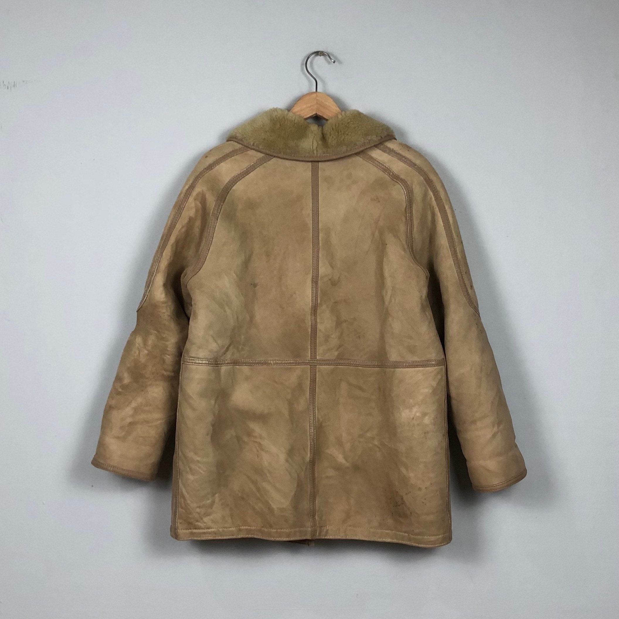 Vintage Made in Spain Leder Cris CURPESA Naturpiel Large Real