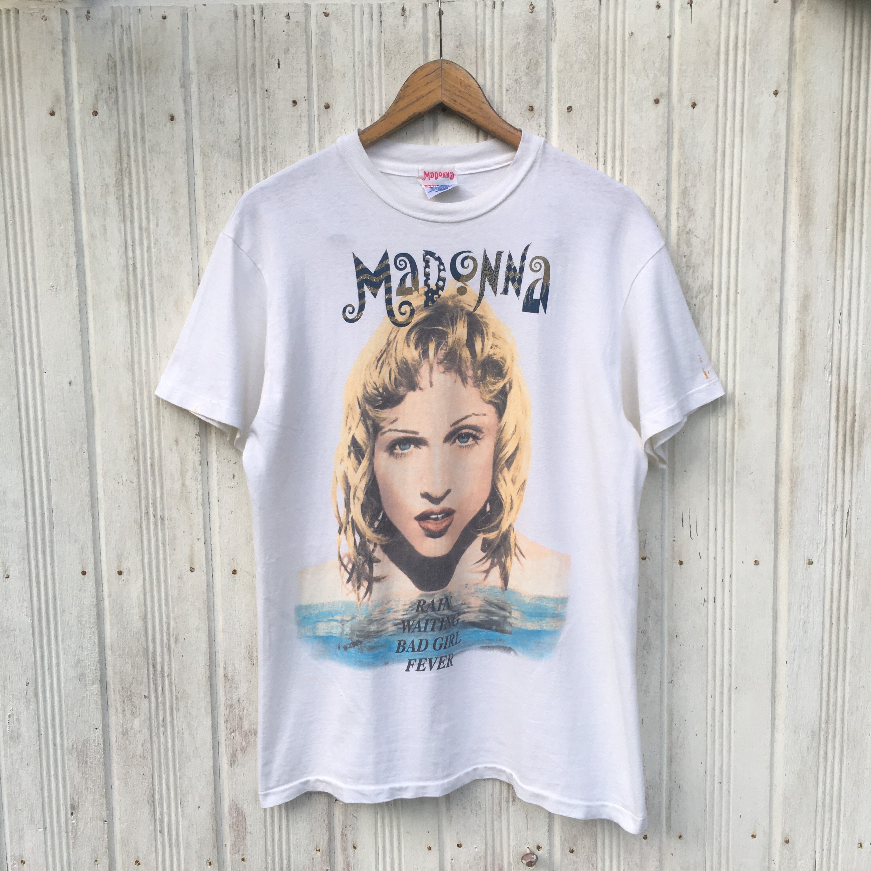 Vintage Madonna “rain Waiting Bad Girl Fever” Medium Vintage Vintage Madonna “rain Waiting Bad Girl Fever” Medium Vintage