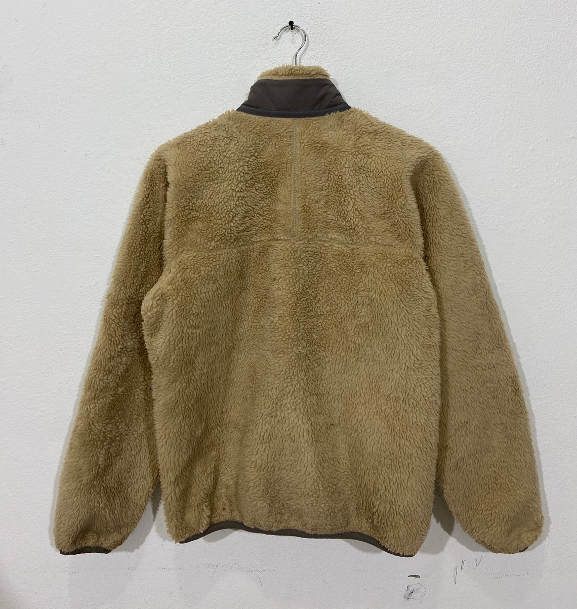 90s-00'S Patagonia Fleece Jacket, Men's Size Medium unclear gray type Vintage Second Hand