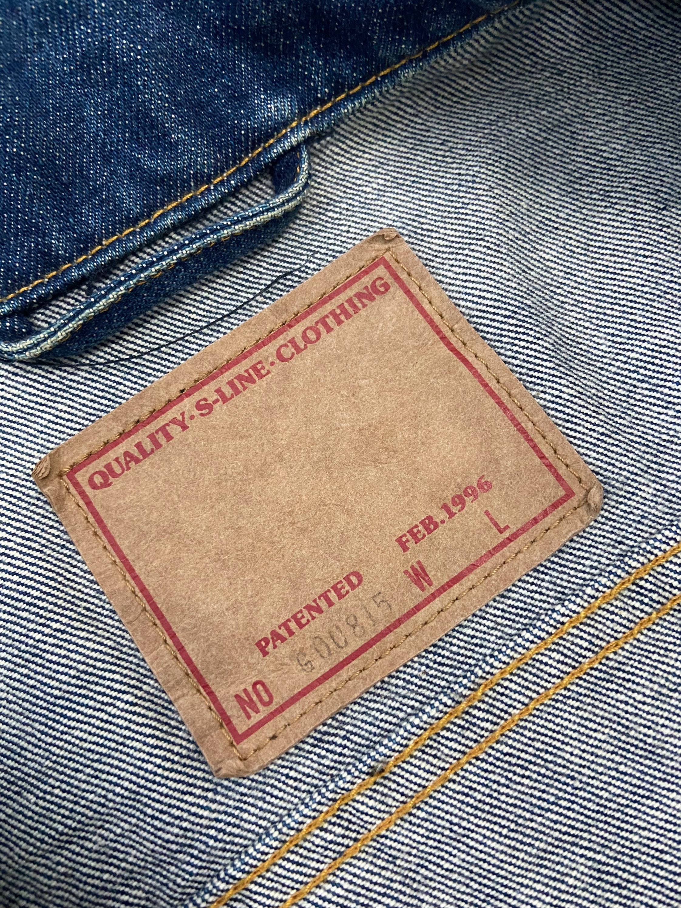 Vintage Japanese Brand 1996 Trucker Denim Jacket Small Japan