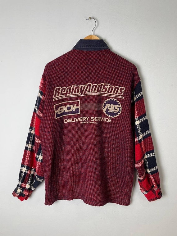 ★大人気商品★ Vintage Replay and Sons Woolen Winter Coat Jacket Wool Large ジャケット・アウター