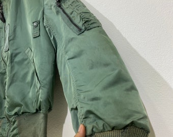 Vintage Alpha Industries Usa Air Force Ma-1 Flight Jacket
