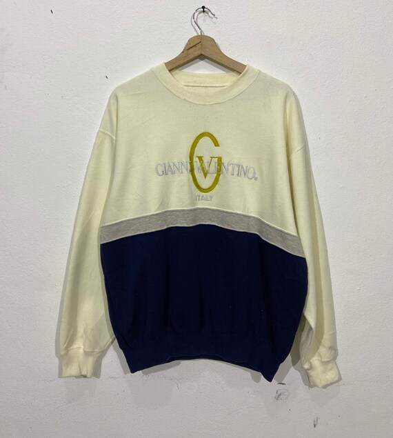 Vintage Gianni Valentino Sweatshirt Large Vintage 1990s Gianni Valentino Italy Jumper Crewneck Sweatshirt Size L Etsy Canada