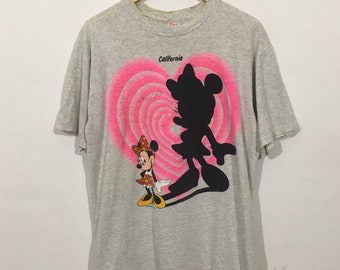 Vintage 90’s Minnie Mouse California Large Vintage 1990s Minnie Sherrys Disney Disneyland Top Tees Tshirt Size L