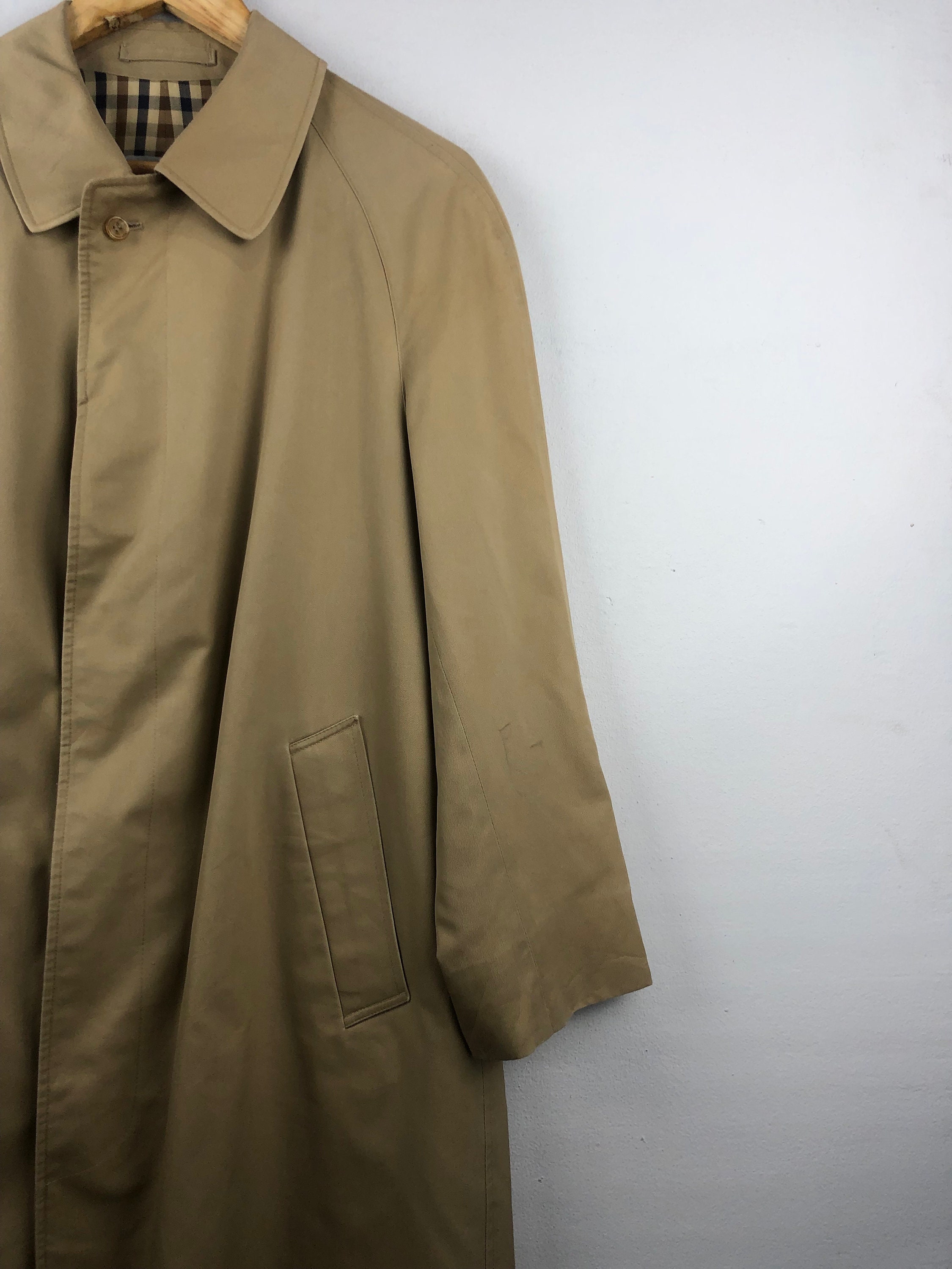 Trench Coat Court Vintage Aquascutum Pour Femme, Taille S - Occasion Très Bon état